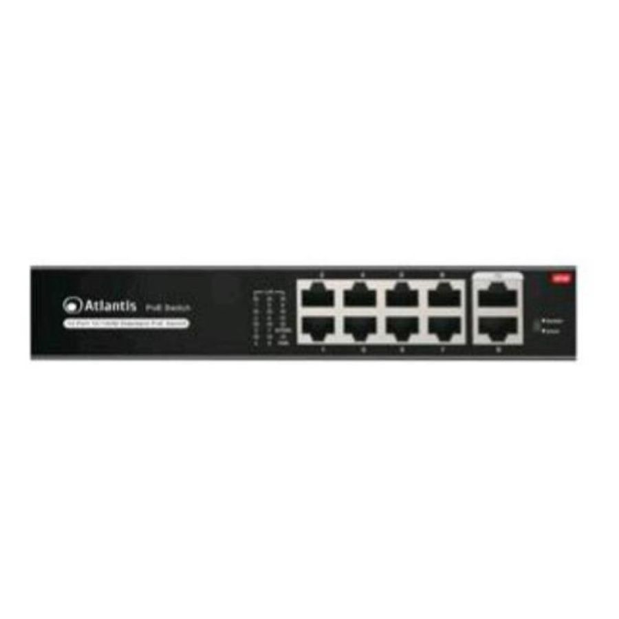 Atlantis land netpower f10poe8 non gestito fast ethernet 10-100 supporto power over ethernet nero