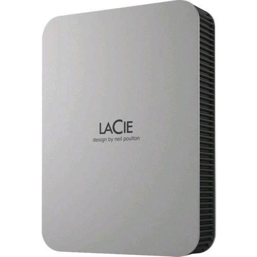 Lacie mobile drive secure hdd esterno 4.000gb usb 3.2 (gen 1) tipo c crittografato self-encrypting drive (sed) grigio spazio