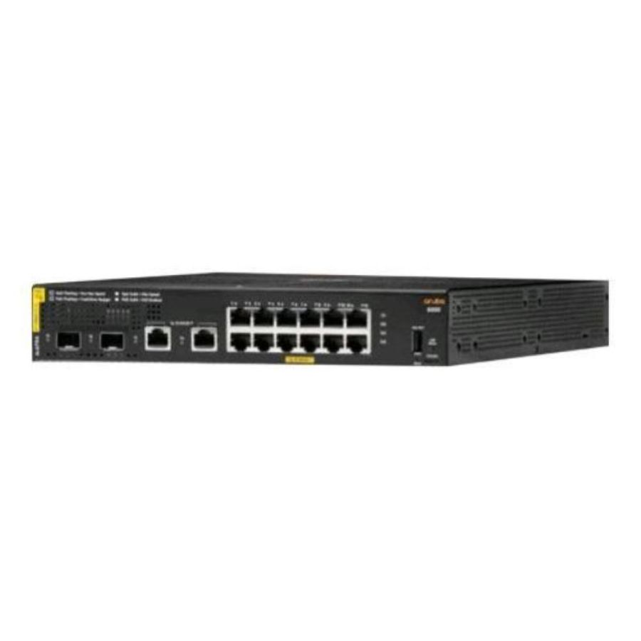 Hpe aruba 6000 12g class4 switch gestito 12 x 10/100/1000 (poe+) + 2 x gigabit sfp + 2 x 1000base-t poe (139 w) montabile su rack