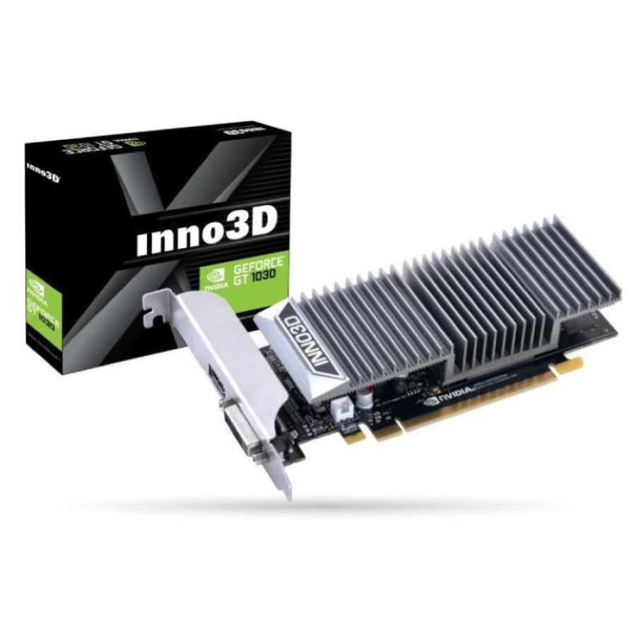 Inno3d n1030-1sdv-e5bl scheda video nvidia geforce gt 1030 2 gb gddr5 pci express 3.0 1 x hdmi 1 x dvi-d