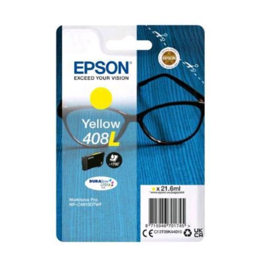 Epson singlepack yellow 408l durabrite ultra ink