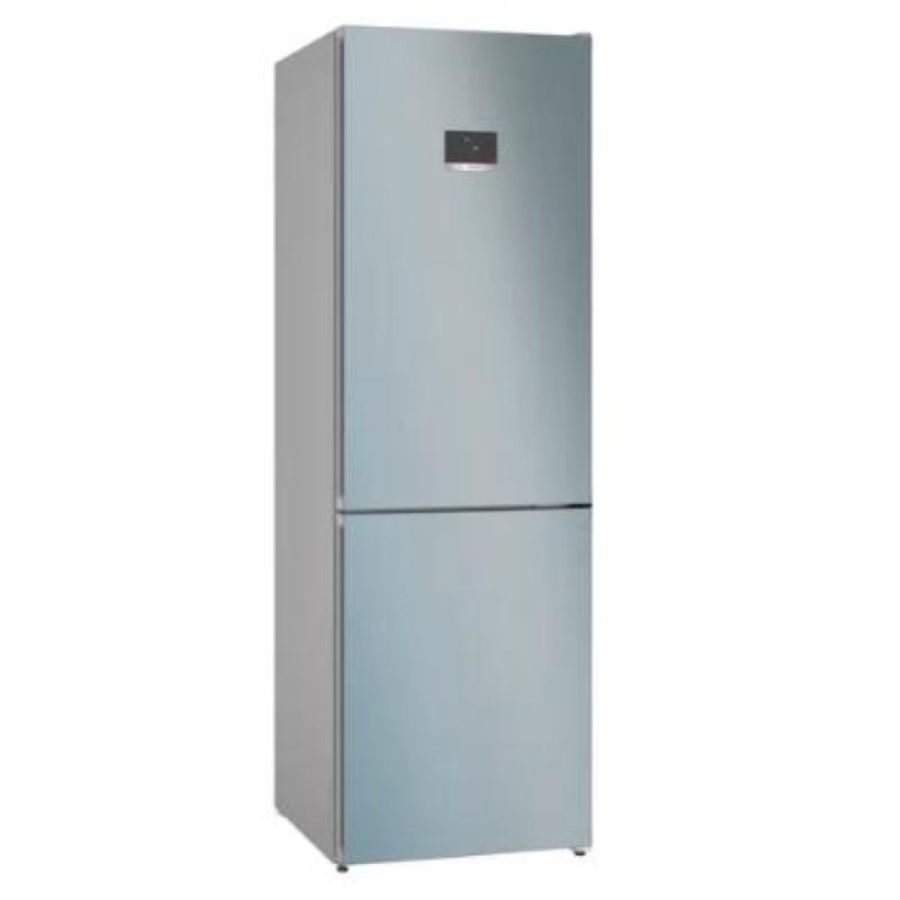 Bosch serie 4 kgn367ldf frigorifero a libera installazione combinato 321 litri classe d total no frost perfect fit 186x60x66,5 cm metal look