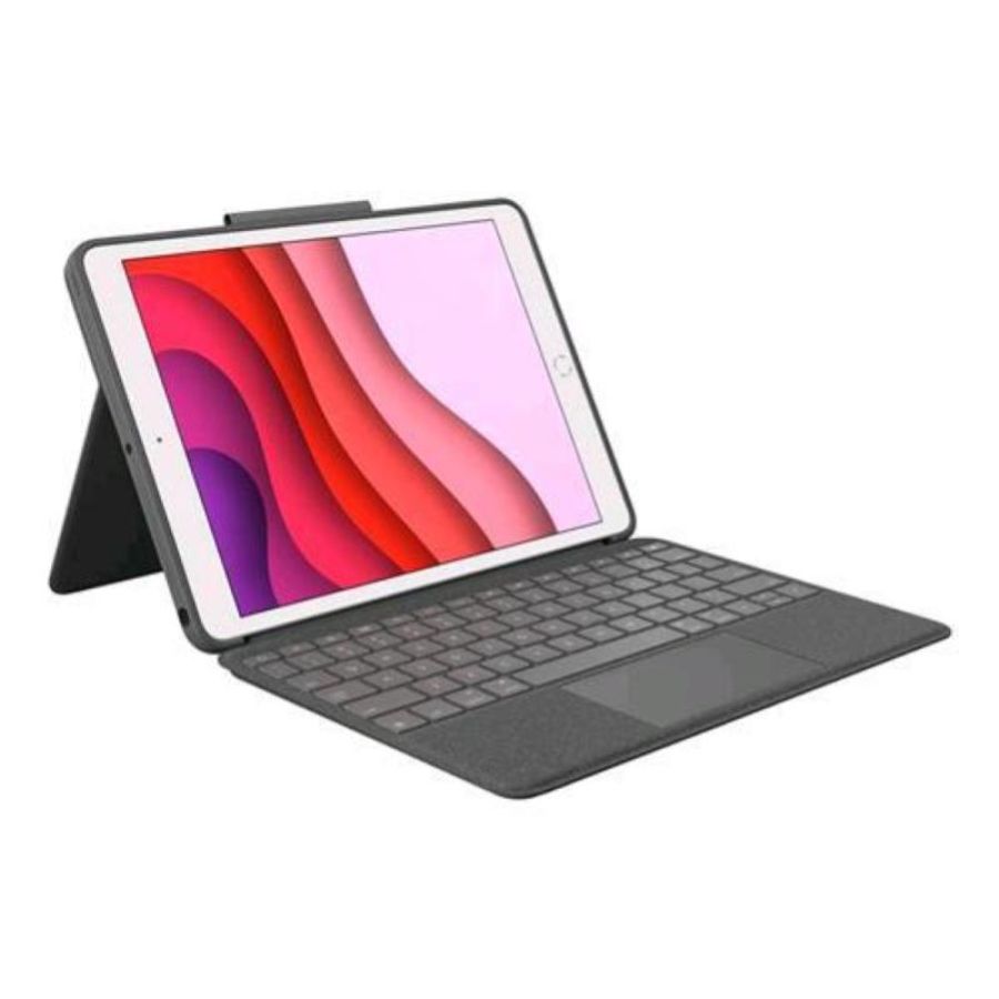 Logitech combo touch custodia tastiera con trackpad apple smart connector per apple ipad 10.2 (7^ generazione) ipad air 10.5 ipad pro 10.5 layout italiano grafite