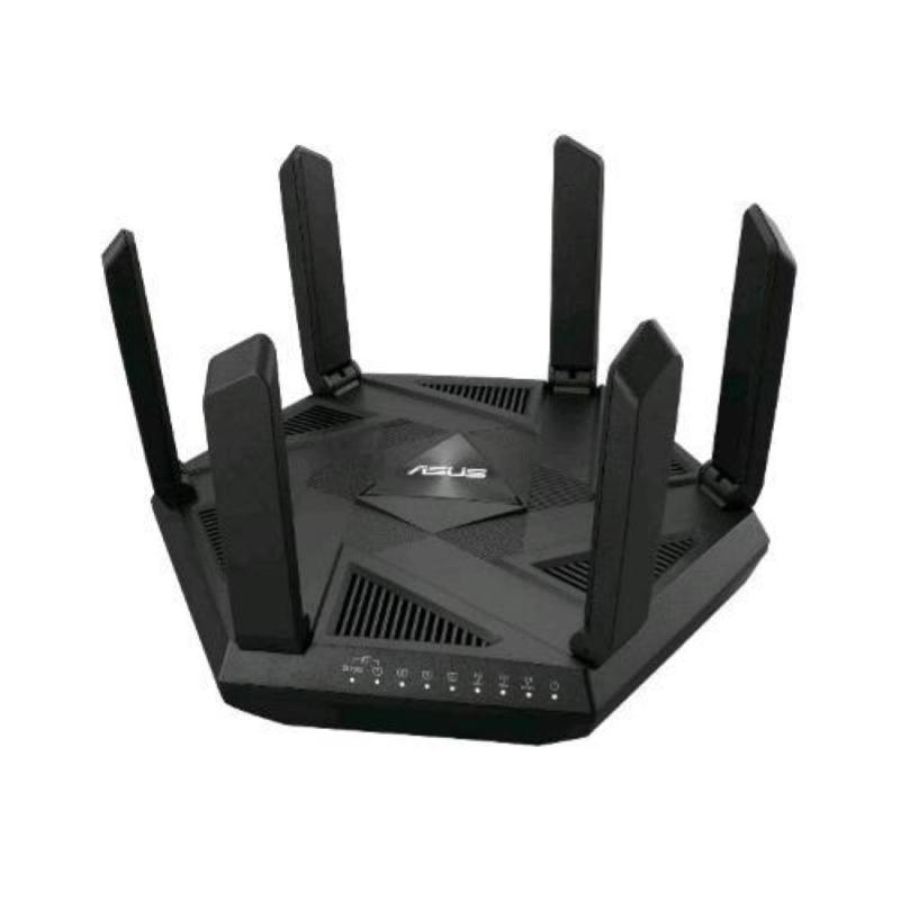 Asus rt-axe7800 router estendibile tri-band wifi 6e 6ghz 2.5g asus safe browsing aiprotection pro guard shared secure vpn parental control link aggregation black