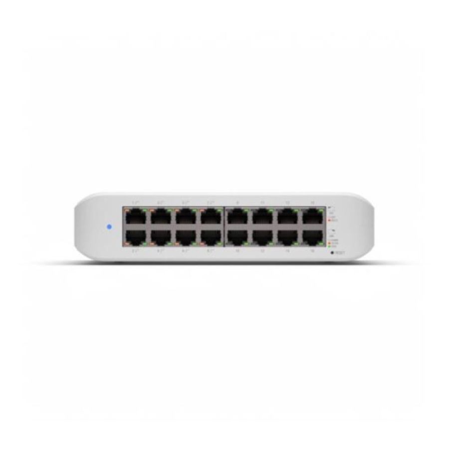 Switch 16p gigabit poe ubiquiti 16p rj45 gbe di cui 8p poe+