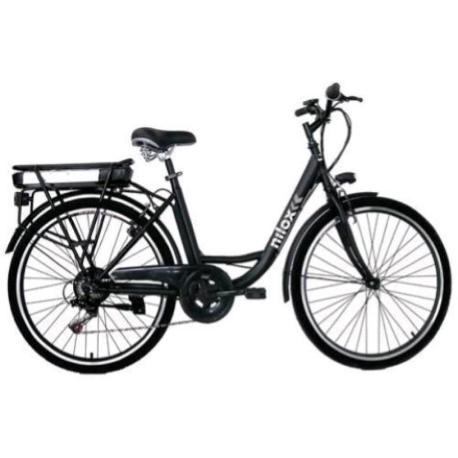 Nilox j5 bicicletta elettrica a pedalata assistita 250w ruote da 26 velocita 25 km autonomia 55 km nero