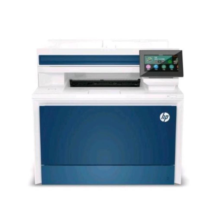 Hp color laserjet pro mfp 4302dw stampante multifunzione wireless a colori a4 600x600 dpi 33ppm display 4.3 wi-fi direct usb 2.0 blu bianco