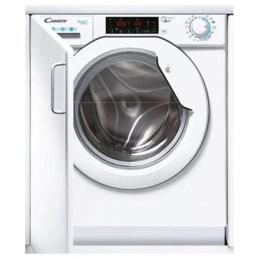 Candy cbwo 49twme-s lavatrice carica frontale da incasso mix power system+ partenza ritardata 24h classe energetica a capacita` di carico 9 kg centrifuga 1400 giri motore inverter wifi