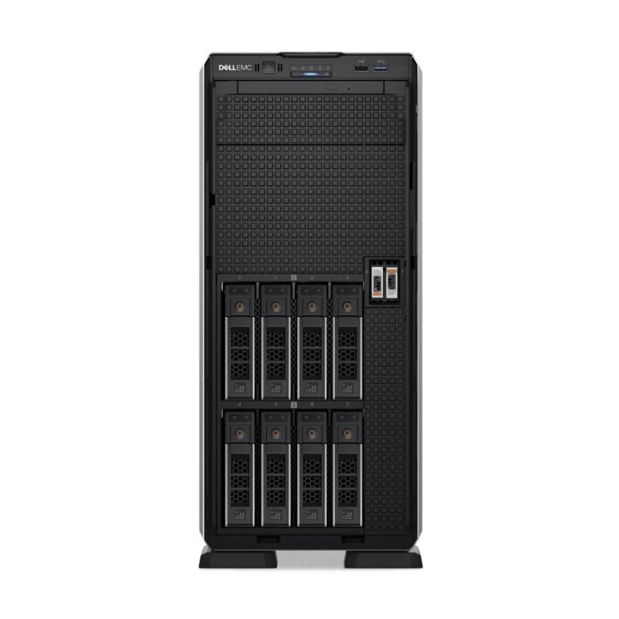 Dell poweredge t550 server tower 2 x xeon silver 4309y 2.8ghz ram 64gb 2 x 32gb ddr4-sdram ssd 480gb max 8 dischi gigbit lan 1100 w