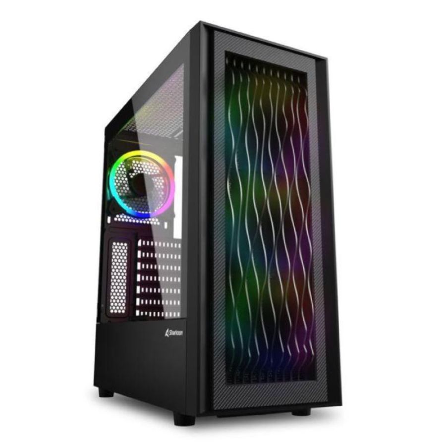 Sharkoon rgb wave atx gaming pc case