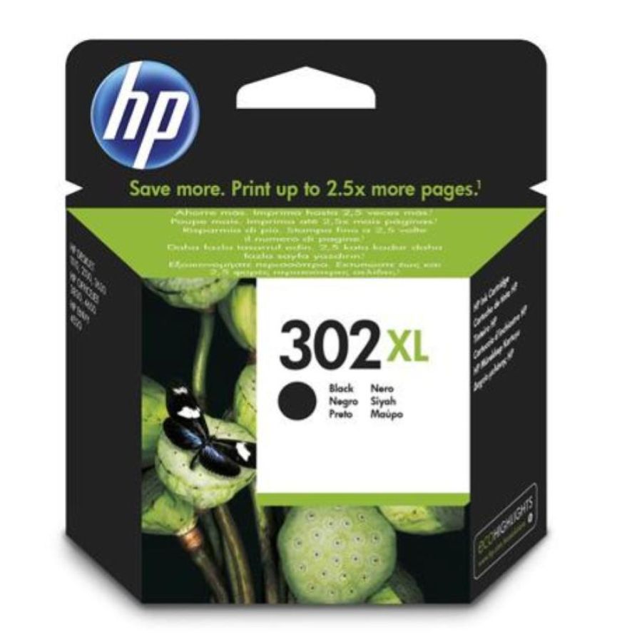 Hp 302xl cart. ink nero xl n.302 per dj2130/1110 oj3830/4650
