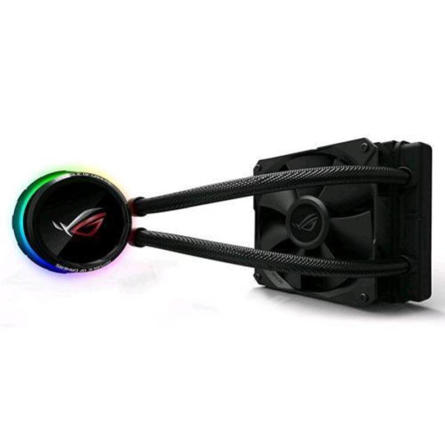 Asus rog ryuo 120 sistema di raffreddamento per cpu all-in-one liquid display oled aura sync rgb 1 ventola di raffreddamento da 120 mm nero