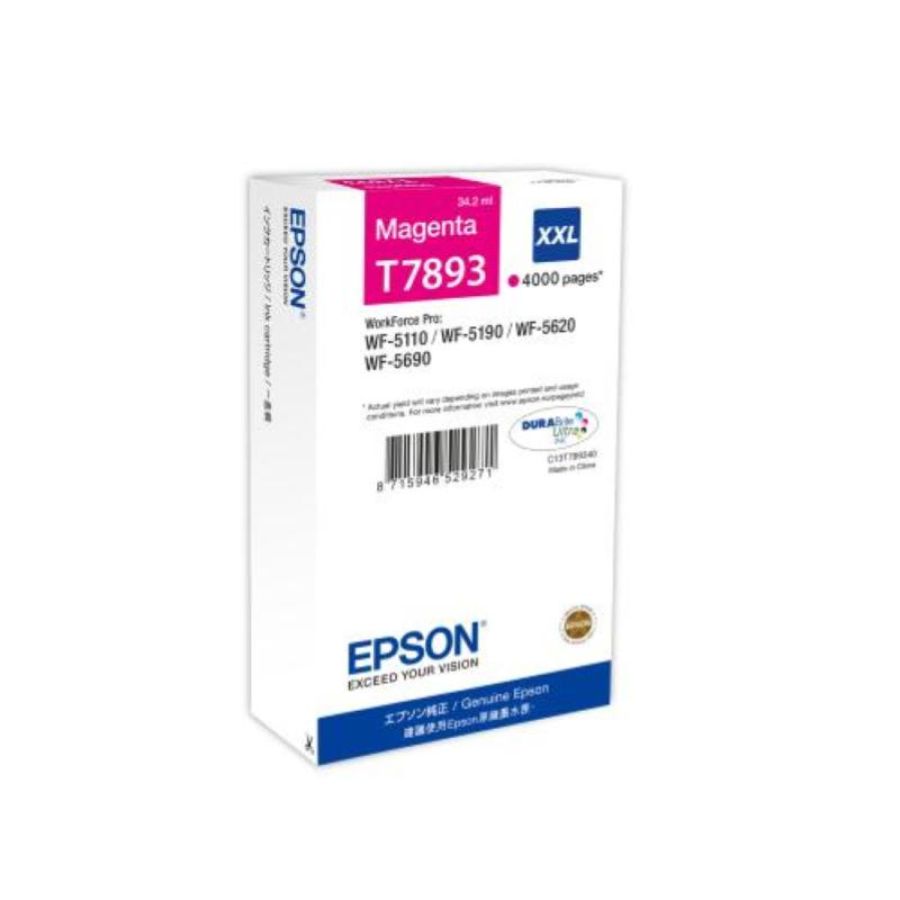 Epson cartucca ink-jet t789 xxl magenta per workforce pro wf-5110dw, wf-5190dw wf-5620dwf, wf-5690dwf