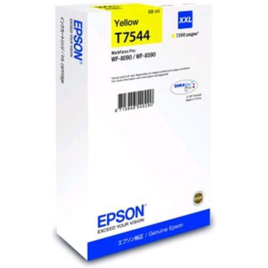 Epson t7544 durabrite ultra cartuccia xxl giallo per wf-8090-8590 series 7.000 pag