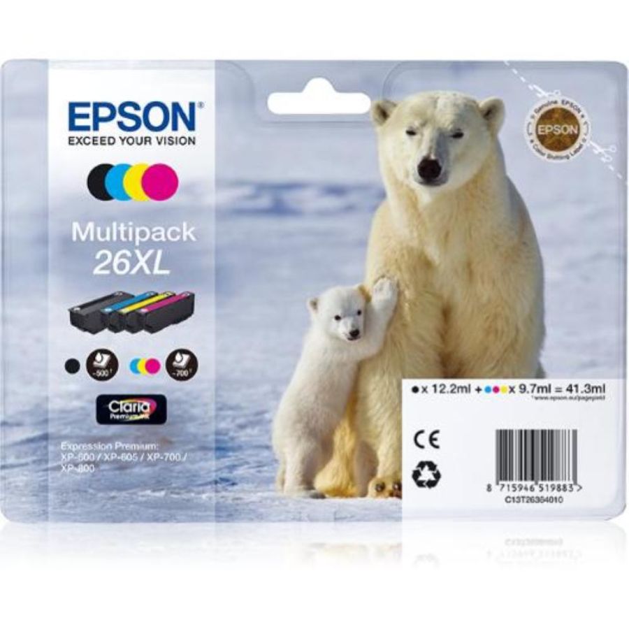 Epson multipack 26xl 4pz orso polare