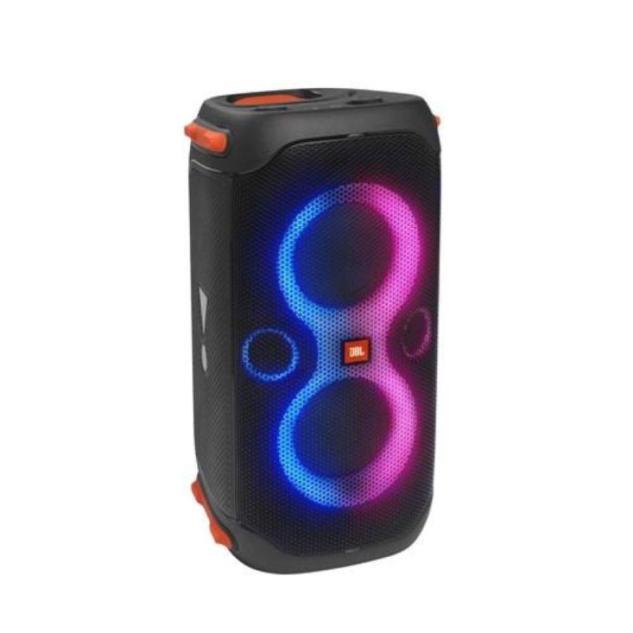 Jbl partybox 110 altoparlante wireless bluetooth portatile 160w con effetti di luce impermeabile ipx4 per feste ingresso per microfono e chitarra usb fino a 12 h di autonomia nero