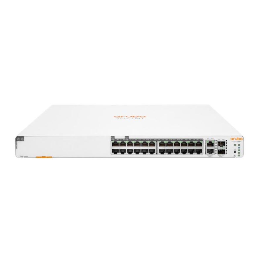 Hp enterprise aruba instant on 1960 24g 20p class4 4p class6 poe 2xgt 2sfp+ 370w gestito l2+ gigabit ethernet 10-100-1000 supporto power over ethernet 1u bianco