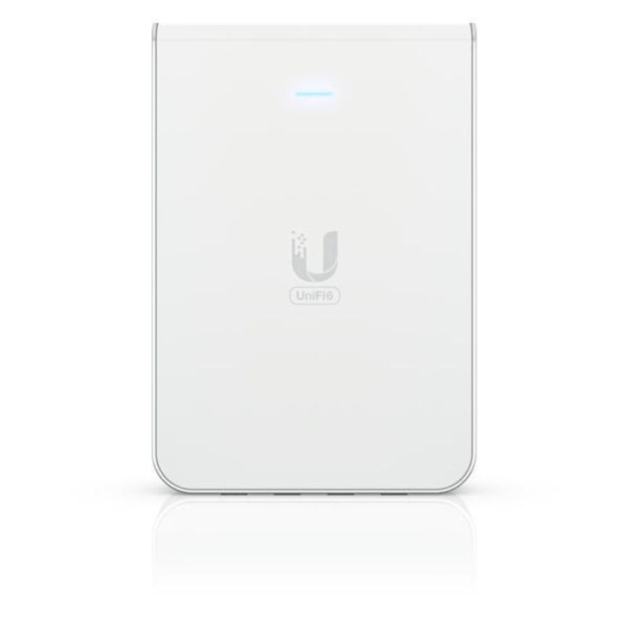 Ubiquiti u6-iw ap unifi u6 access point in-wall wi-fi 6 2.4 ghz 573,5 mbit/s 5 ghz 4,8 mbit/s poe