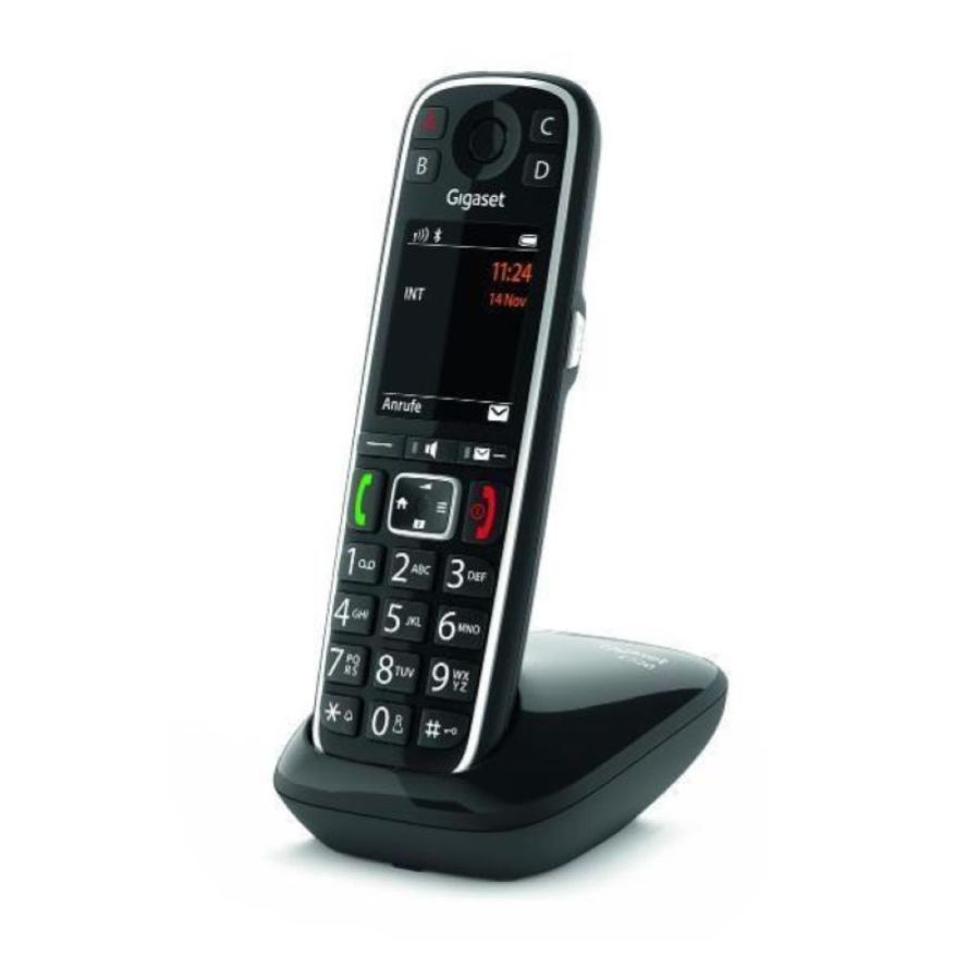 Gigaset e720 corldess dect bluetooth con annuncio vocale di chi chiama nero