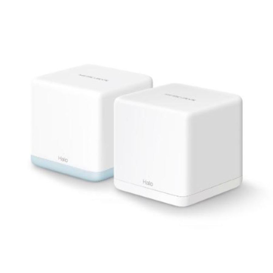 Mercusys halo h32g(2-pack) router wireless ac1200 dual band 2.4/5ghz sistema mesh 2 porte fast ethernet bianco 2 pz
