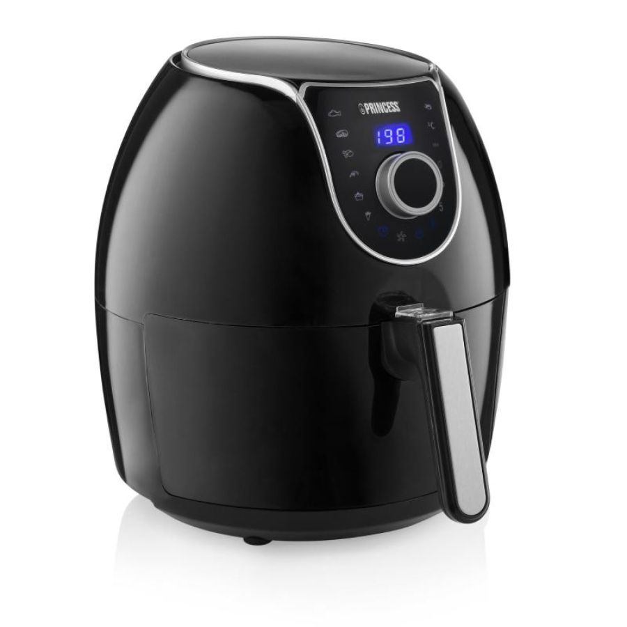 Princess aerofryer xxl friggitrice ad aria calda 5.20 lt capacita` 1.2 kg 1.700 w antiaderente con display e programmi timer nero