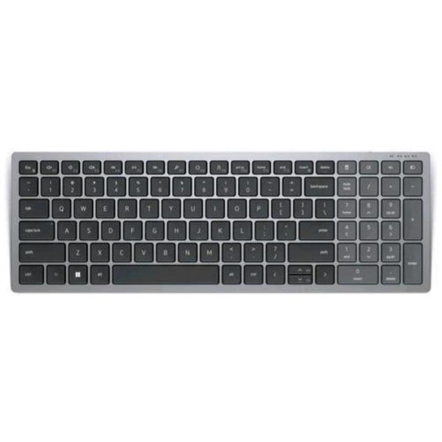 Dell kb740 tastiera compatta senza fili multi-device bluetooth qwerty italiano colore grigio nero