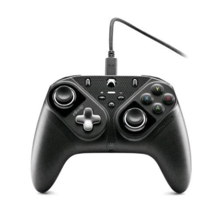 Thrustmaster eswap s pro controller gamepad cablato su licenze ufficiali xbox series x|s e windows black