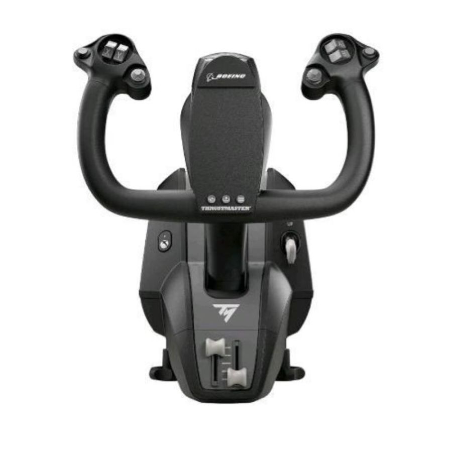 Thrustmaster tca yoke boeing edition simulatore di volo struttura 100% in metallo jack microfono per cuffie xbox e pc licenza ufficiale boeing grey