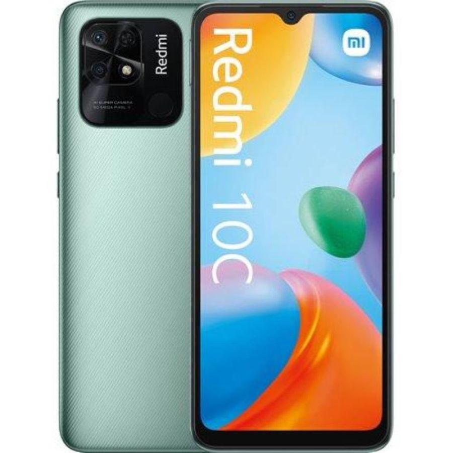 Xiaomi redmi 10c dual sim 6.71 octa core 64gb ram 3gb 4g lte tim green