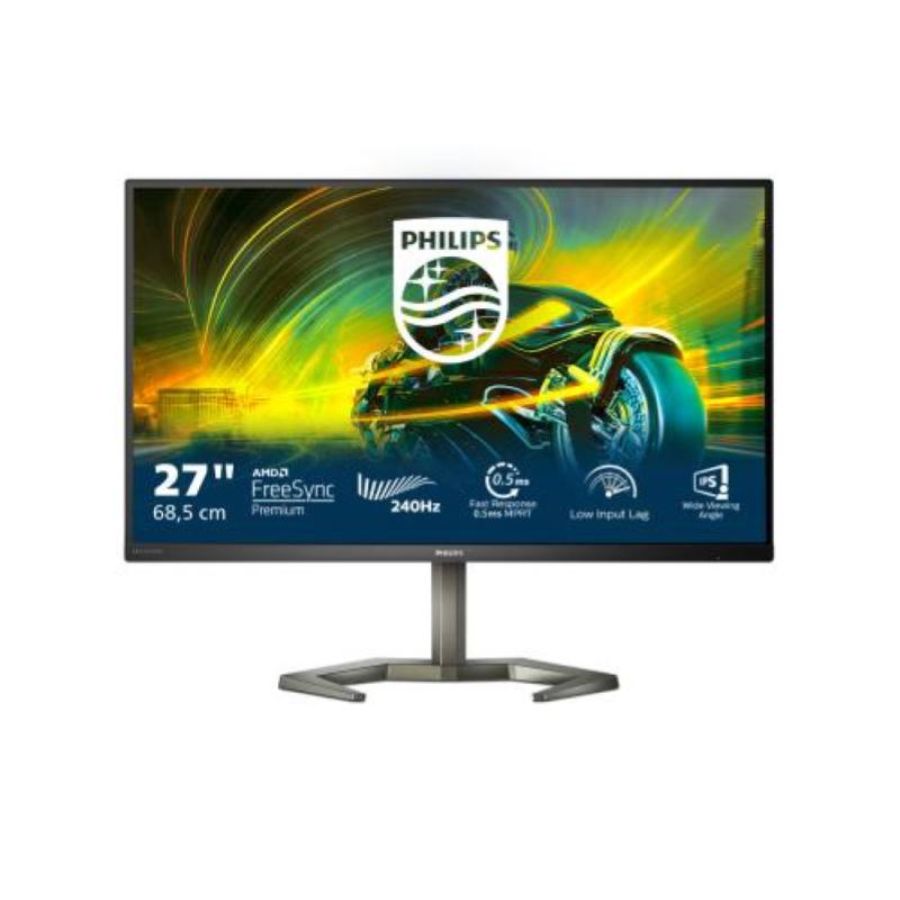 Philips momentum 27m1n5200pa/00 gaming 27 led ips full hd 16:9 240hz 4ms contrasto 1.000:1 freesync premium hub usb hdmi displayport altoparlanti incorporati nero