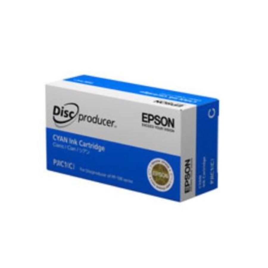 Epson discproducer pjic7(c) cartuccia inchiostro ink-jet ciano fino 1.000 dvd