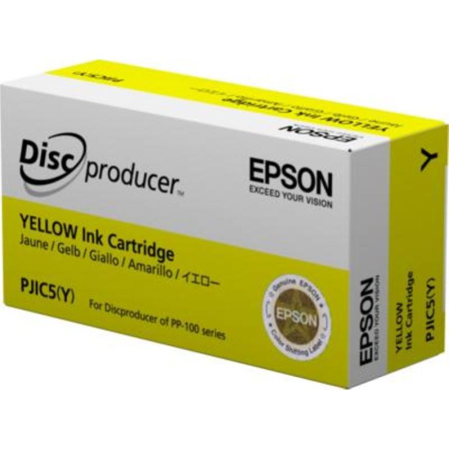 Epson discproducer ink pjic7(y) cartuccia inchiostro ink-jet giallo fino 1.000 dvd