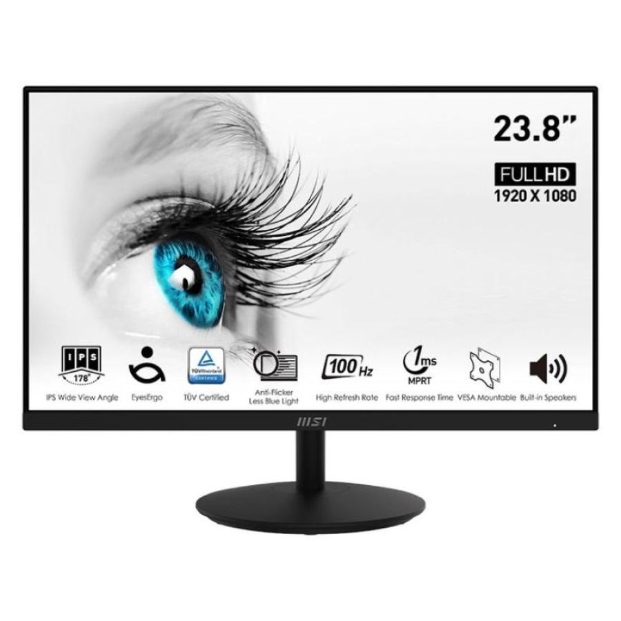 Msi pro mp242a monitor pc 23.8`` 1920x1080 pixel full hd nero