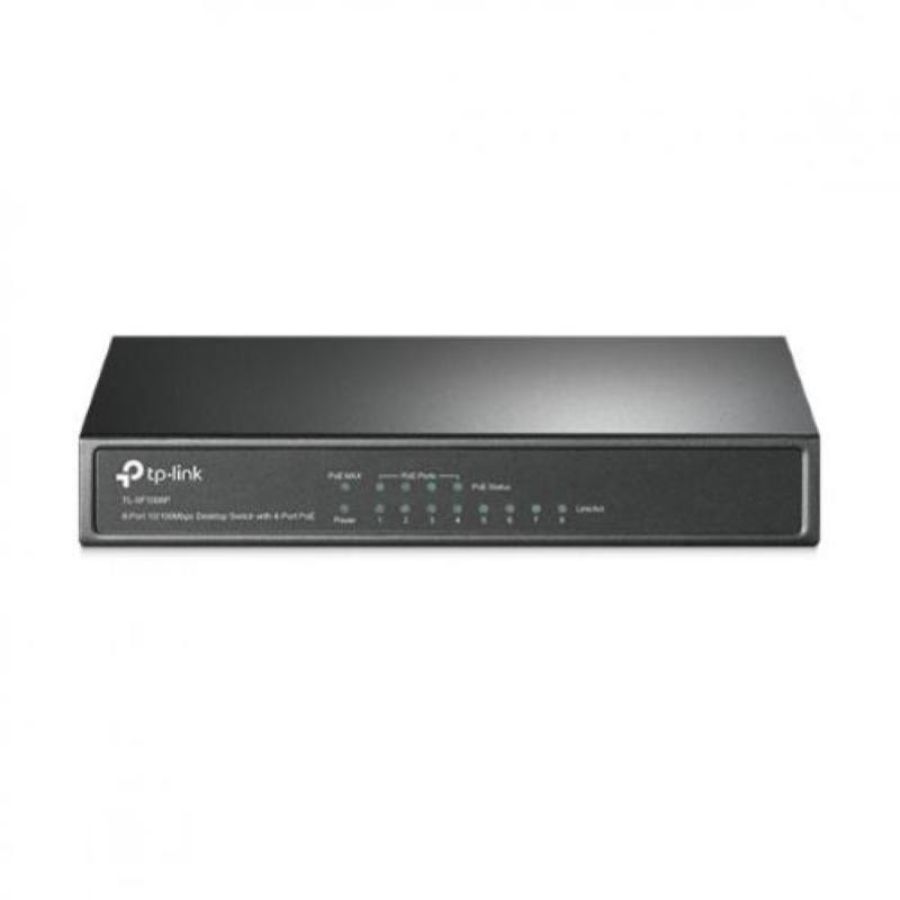Tp-link switch 8-port 10-100m desktop poe