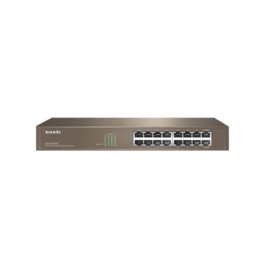 Tenda switch 16 porte gigabit unmanaged desktop-rackmount
