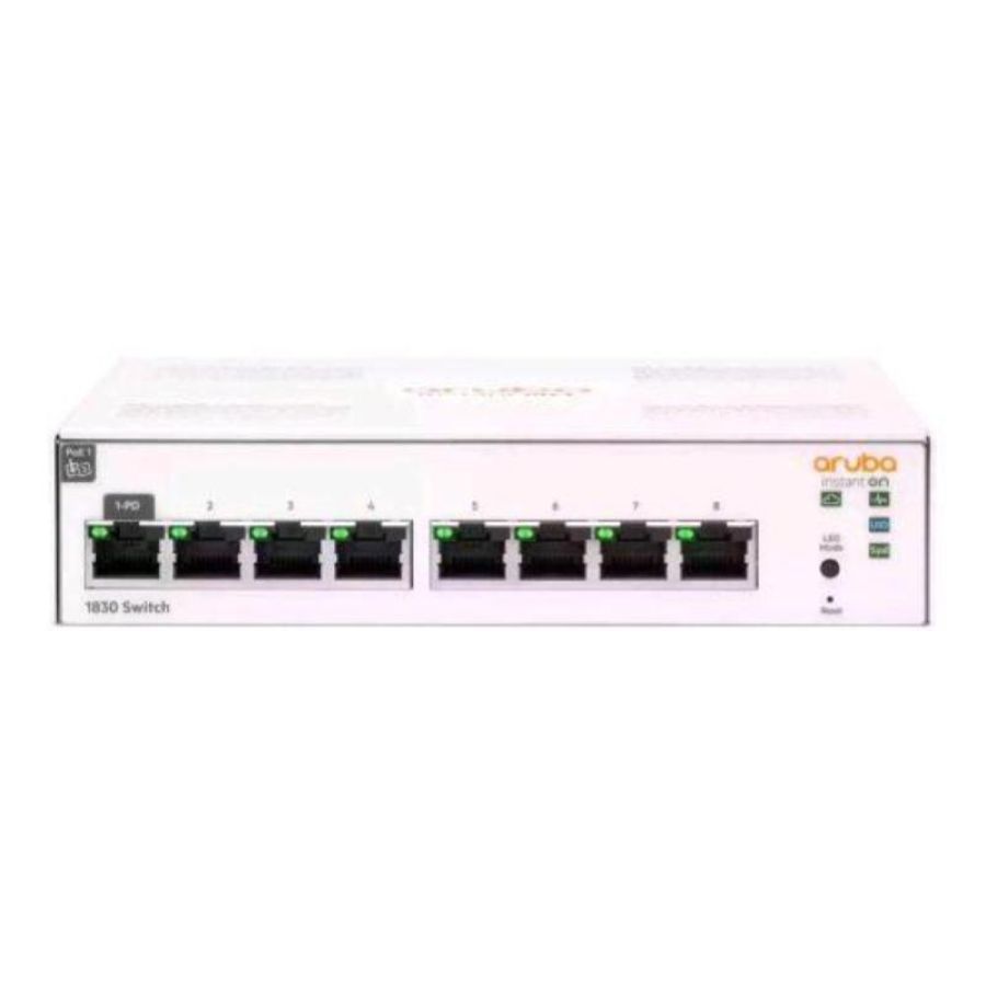 Hpe aruba istant on 1830 switch 8 x 10/100/1000