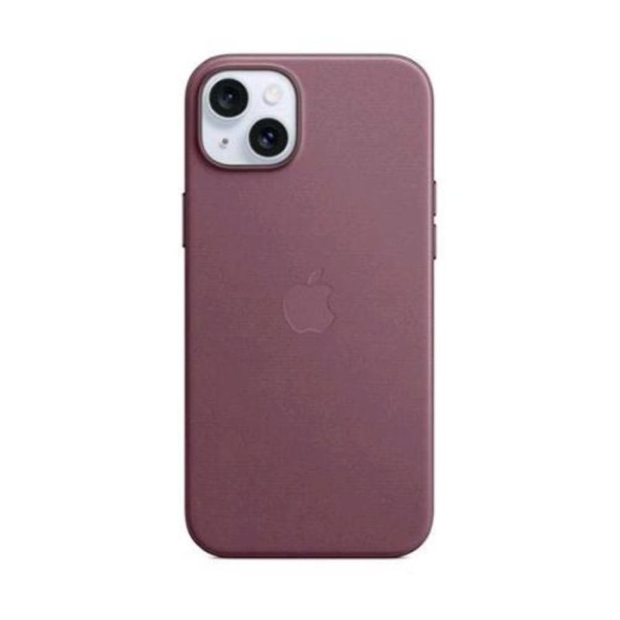 Apple iphone 15 plus custodia magsafe in tessuto finewoven mulberry
