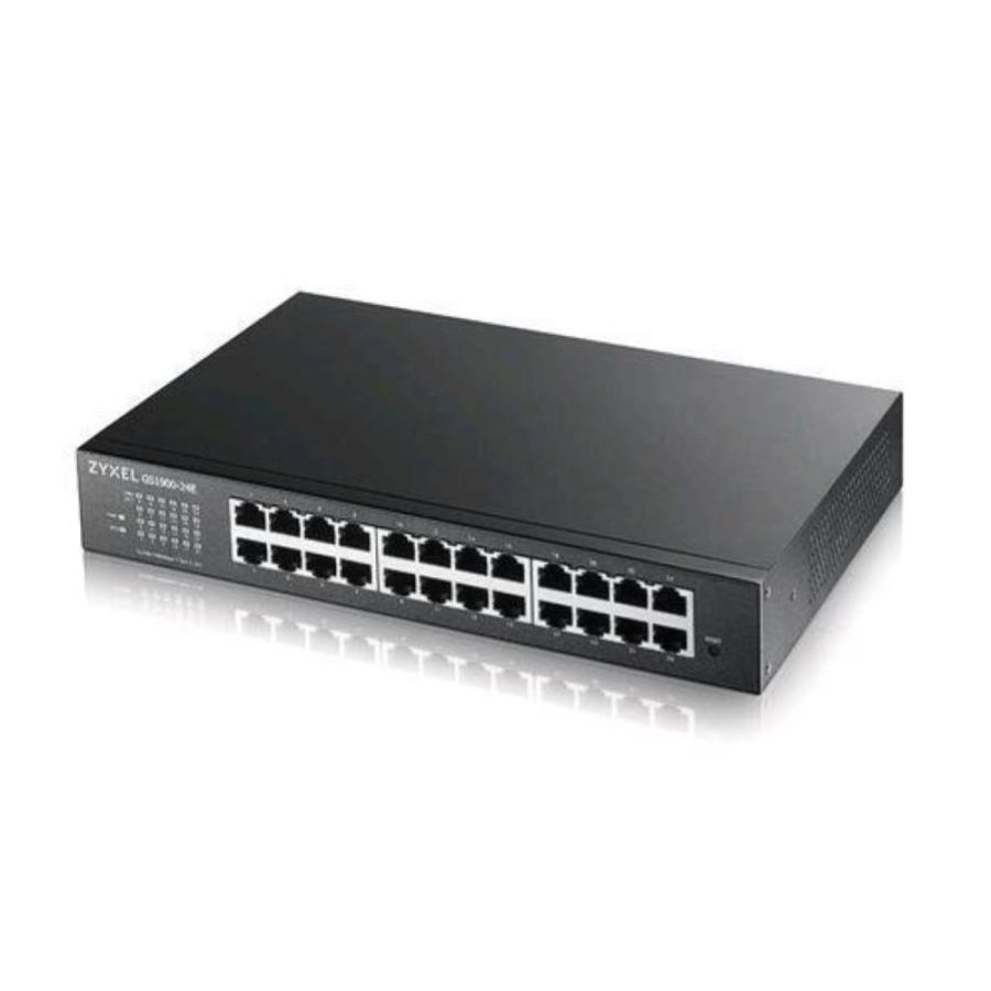 Zyxel gs1900-24e-eu0103f switch di rete gestito l2 gigabit ethernet 10-100-1000 1u nero