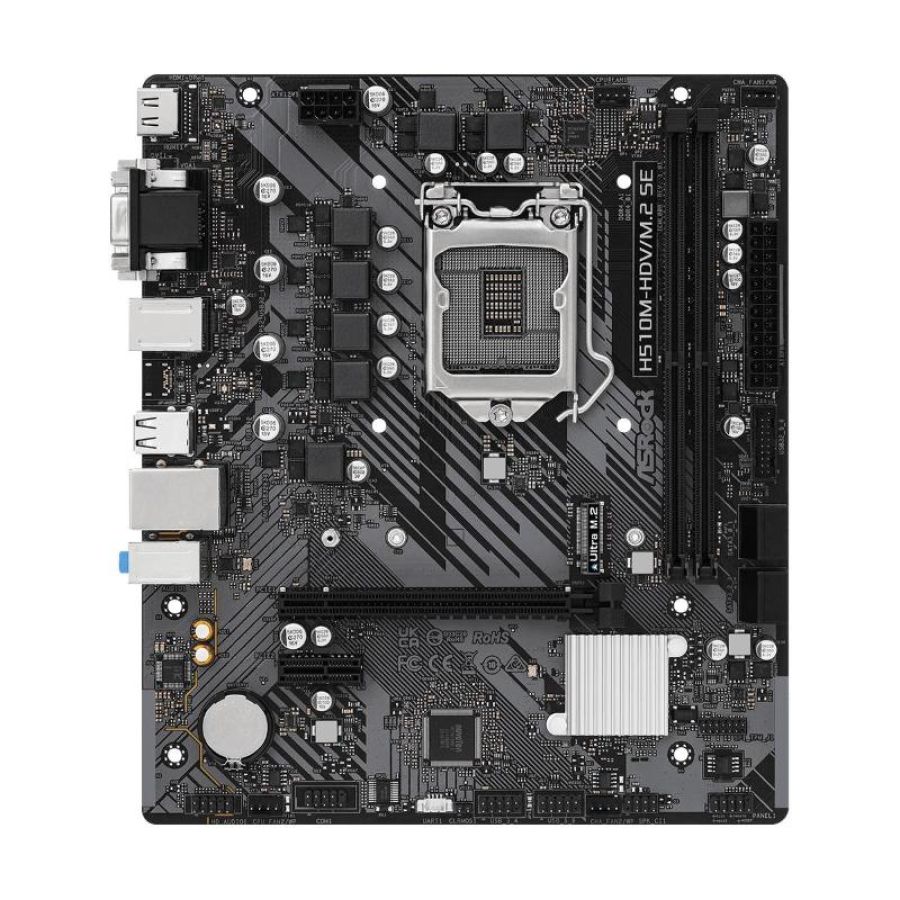Asrock h510m-hdv-m.2 se intel h470 lga 1200 (socket h5) micro atx