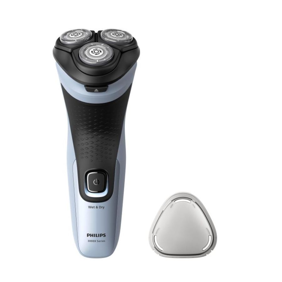 Philips x3003/00 serie 3000 rasoio elettrico ricaricabile 3 lame wet & dry funzionamento fino a 40 minuti