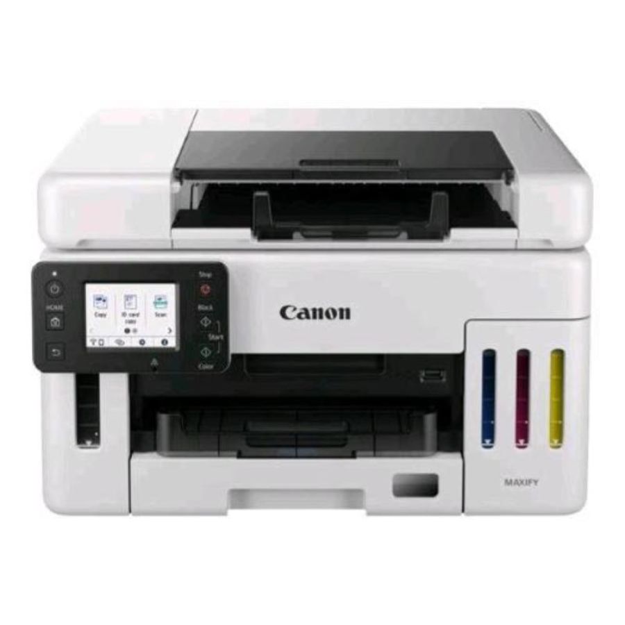 Canon maxify gx6550 stampante multifunzione ink-jet ricaricabile a4 wi-fi scanner adf dispaly 2.7 usb lan 24ppm