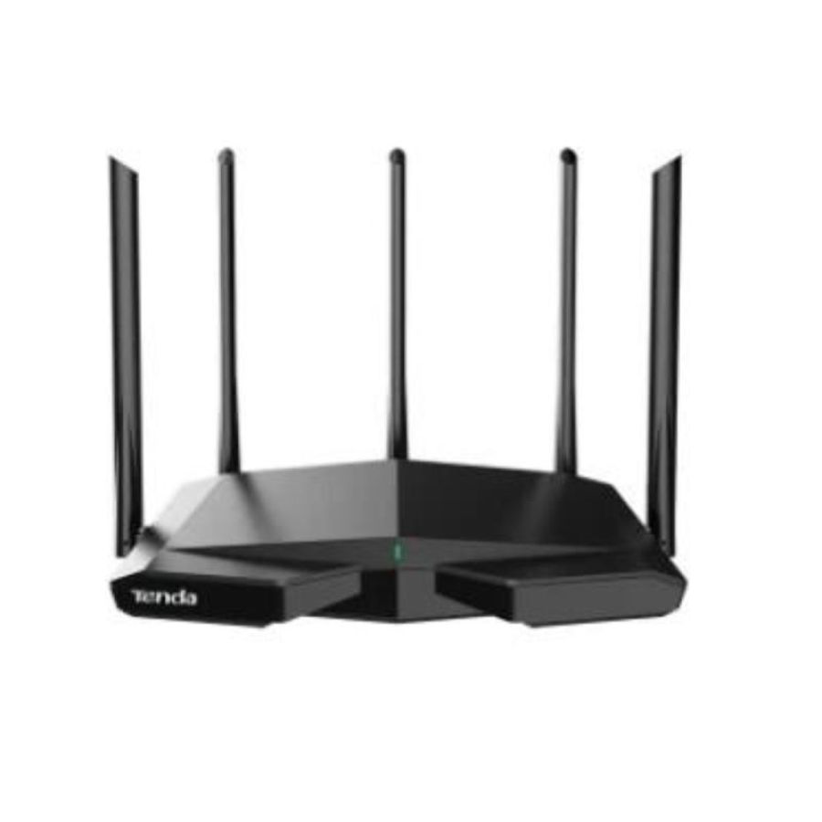 Router tenda tx27 pro-ax5700 tri-band gigabit wi-fi 6e-veloc. fino a 5665 mbps a tre bande unific.,cpu broadcom quad-core 1.7ghz