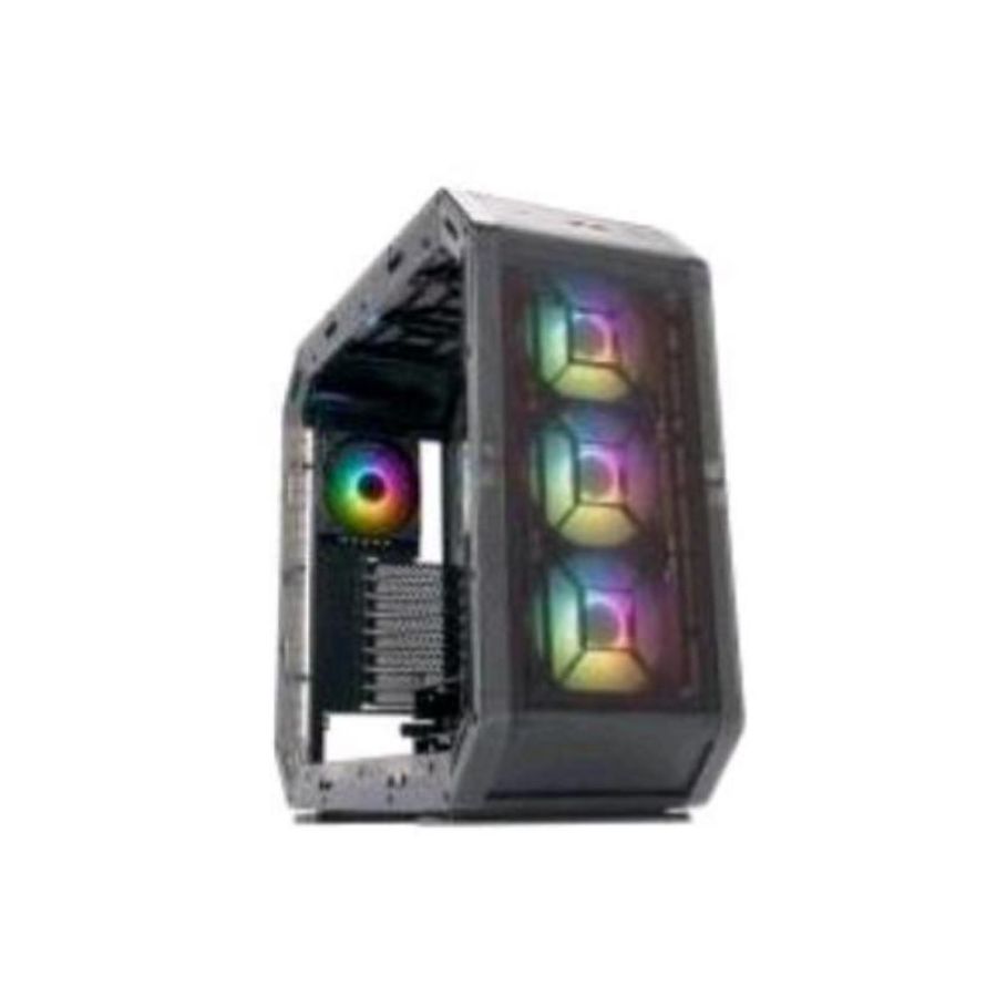 Inwin airforce case midi tower atx pannello in vetro temperato black