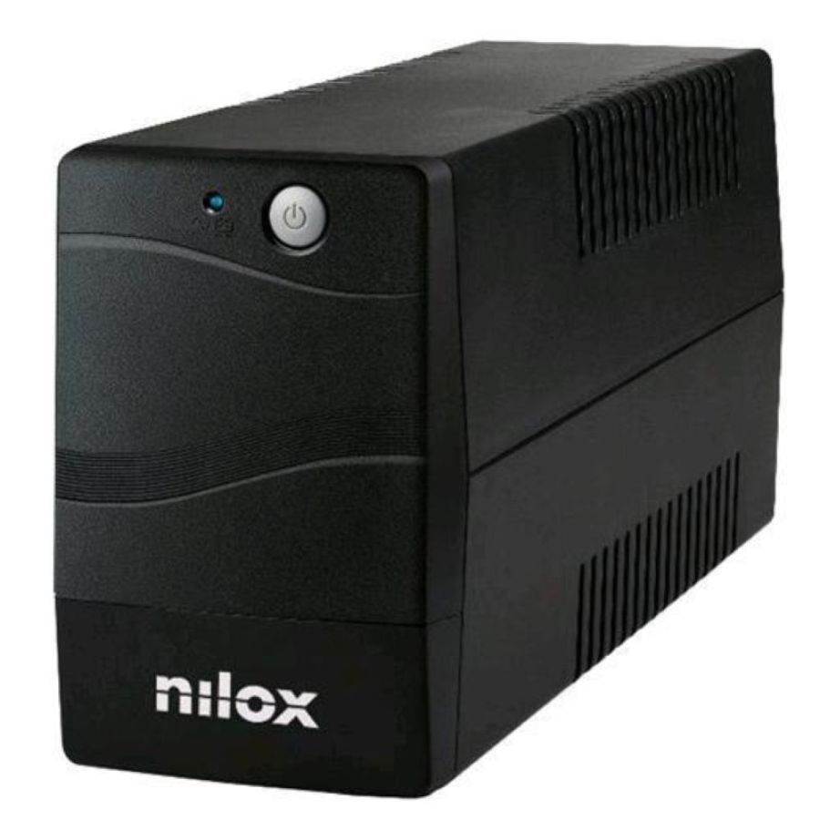Nilox ups premium line interactive 600 va 420 w 2 x shuko tipo f
