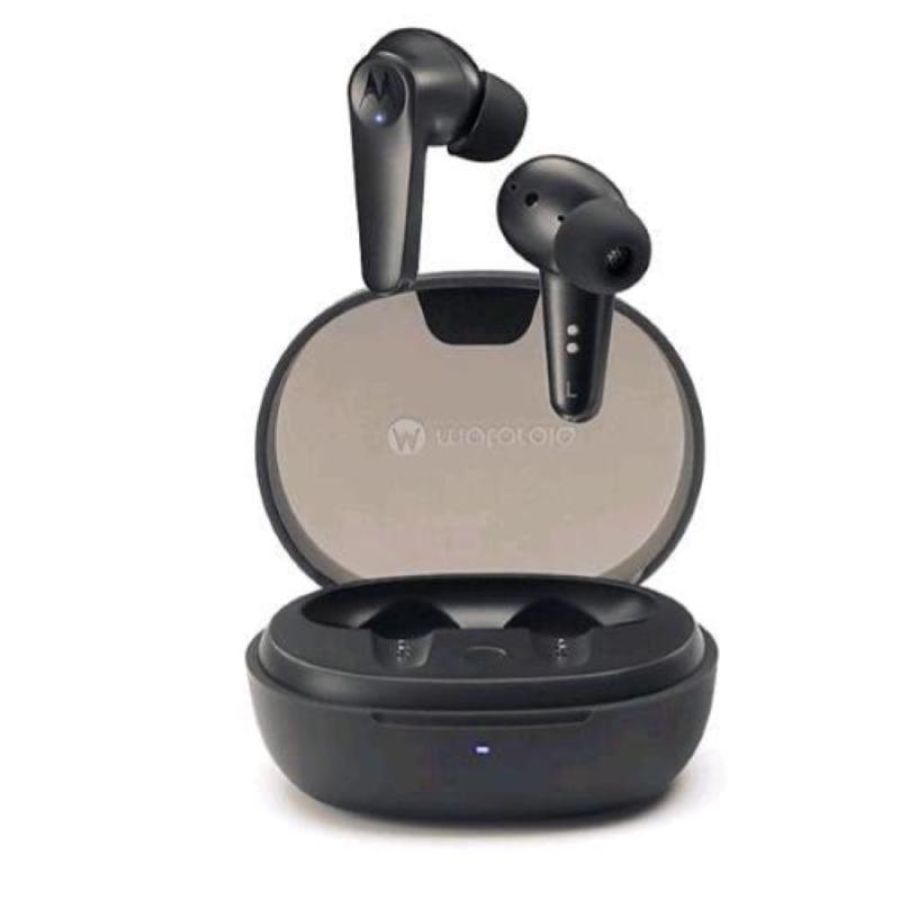 Motorola moto buds 600 auricolari wireless noise canceling tecnologia snapdragon sound 6 microfoni controllo tattile chimate e musica custodia di ricarica wireless usb-c black