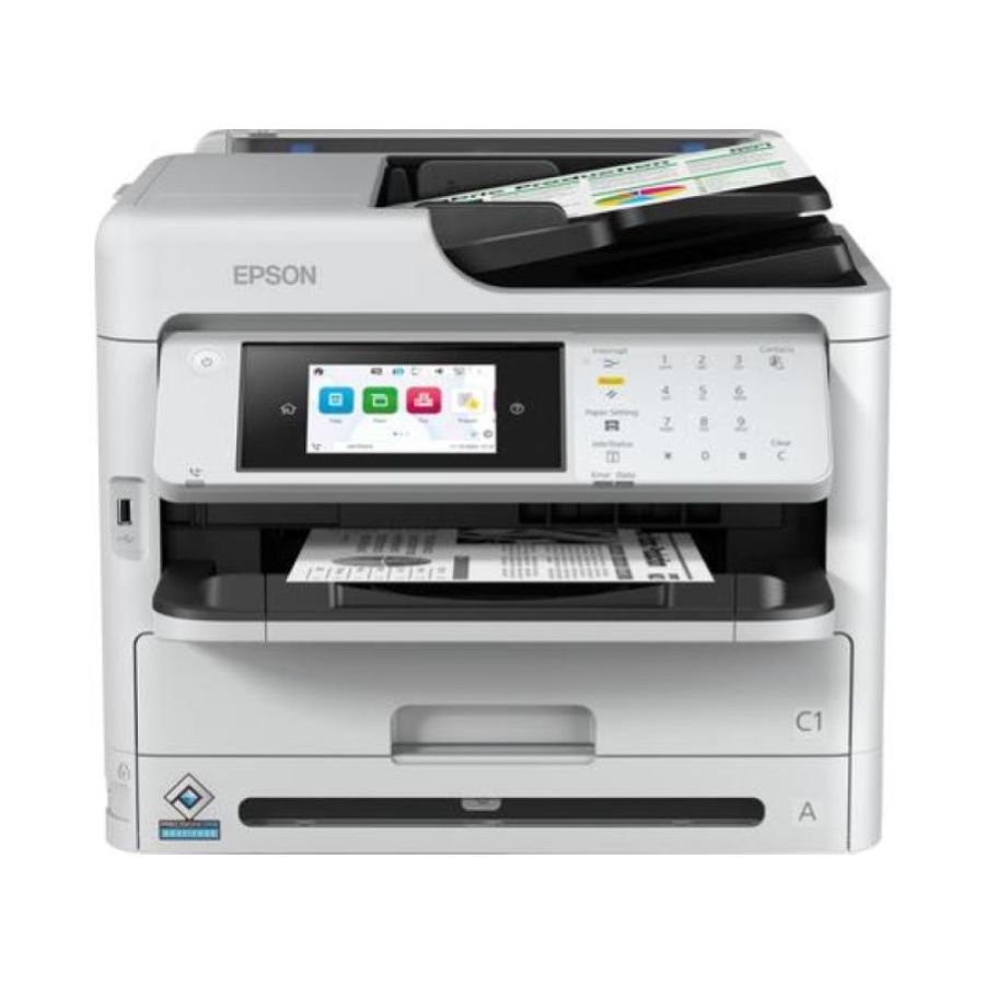 Epson workforce pro wf-m5899dwf stampante multifunzione ink jet a4 b/n wi-fi scanner fax lan 34ppm