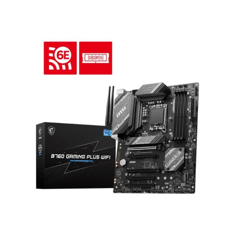 Msi b760m gaming plus wifi scheda madre intel b760 lga 1700 micro atx
