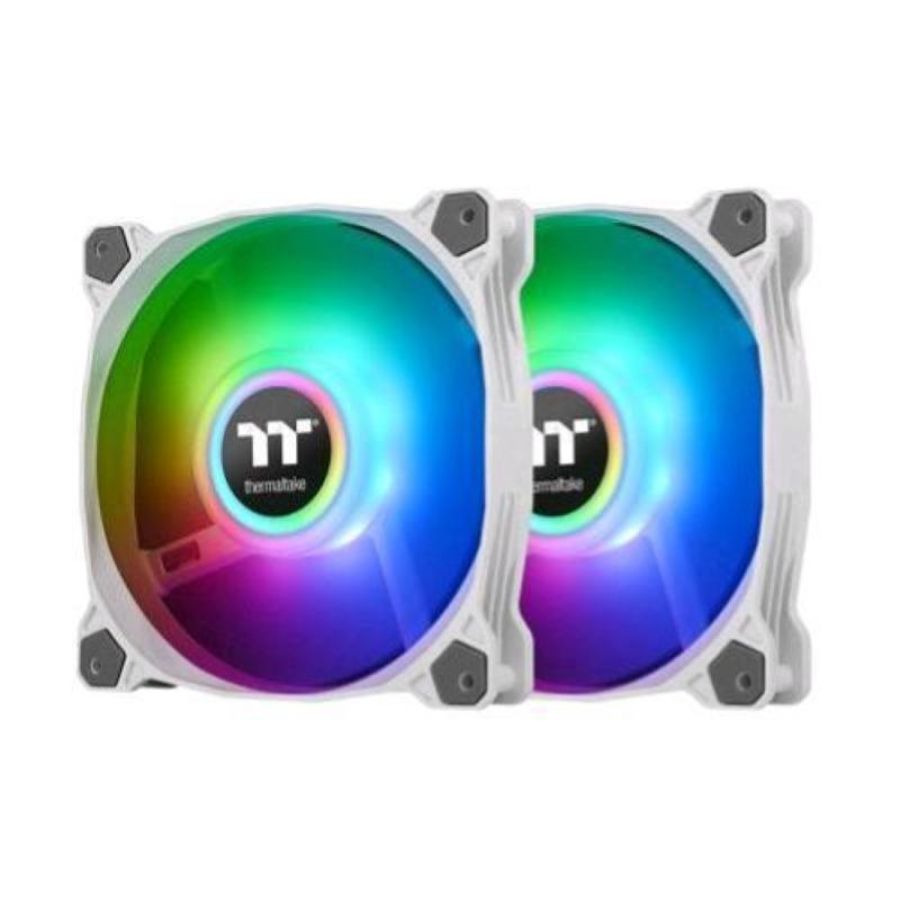 Thermaltake pure duo 14 kit 2 ventole argb sync 2x140 mm colore bianco