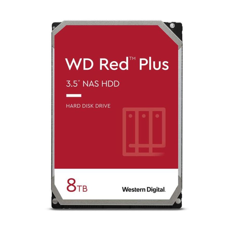 Wd red plus 8tb per nas hard disk interno da 3.5â?  5400 rpm class sata 6 gb-s cmr cache da 256 mb garanzia 3 anni