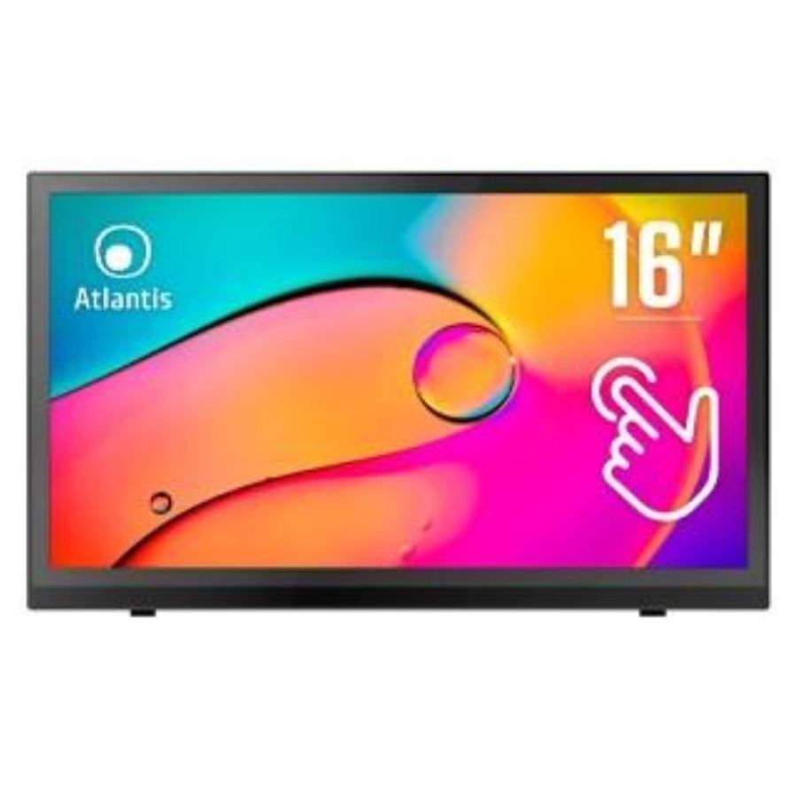 Atlantis land a05-t16a-vhm monitor pc 15.6`` 1920x1080 pixel full hd led touch screen nero